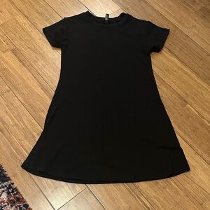 Aqua Black T-shirt Dress